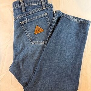 Bulwark FR 35X27 Flame Resistant Jeans Work Pants Workwear Distressed Blue Denim